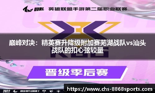 巅峰对决：精英赛升降级附加赛芜湖战队vs汕头战队的扣心弦较量